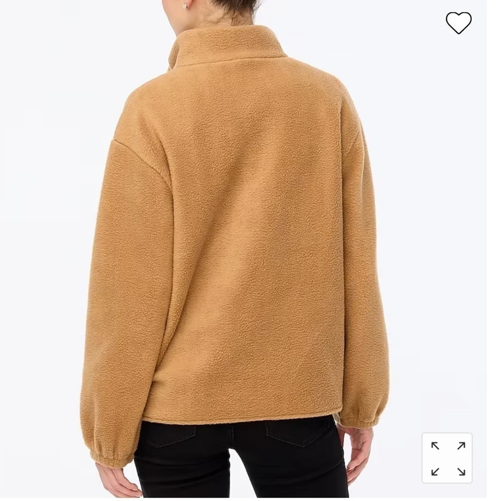 Quilted half zip Sherpa